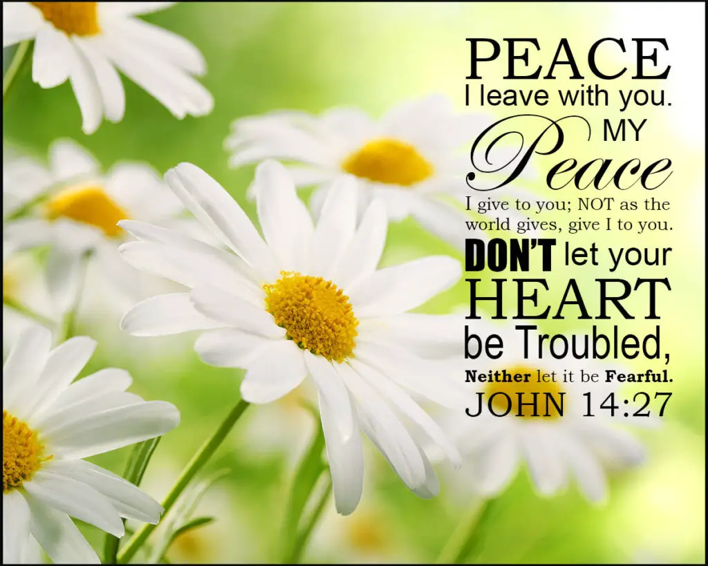 John 14:27 – Peace To You – Encouraging Bible Verses