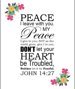 John 14:27 - Peace to You - Bible Verses To Go