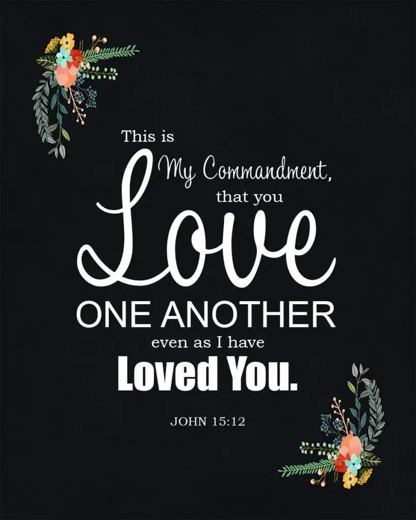 John 15:12 – Love One Another – Encouraging Bible Verses