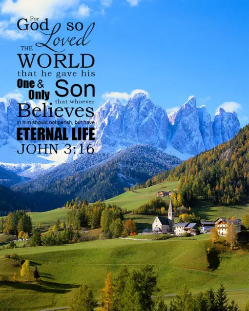 John 3:16 - God so Loved - Bible Verses To Go