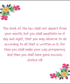 Joshua 1:8 - You Shall Have Good Success - Bible Verses To Go