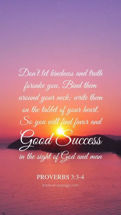Christian Wallpaper - Laguna Bay Proverbs 3:3-4