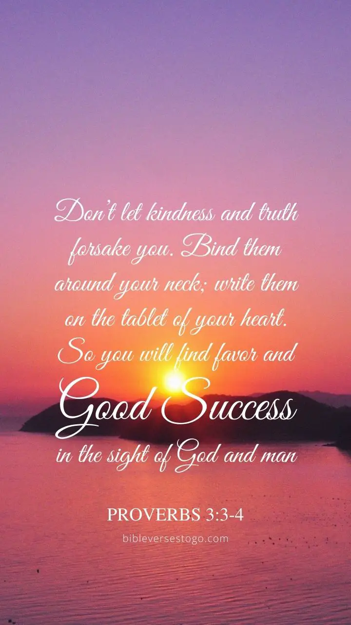 Laguna Bay Proverbs 3:3-4 - Encouraging Bible Verses