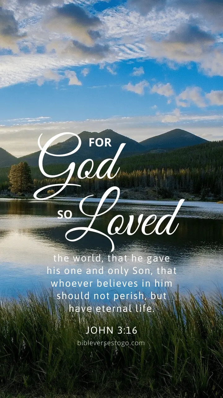 Lake John 3:16 - Encouraging Bible Verses