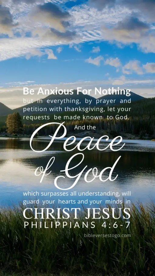 Christian Wallpaper – Lake Philippians 4:6-7
