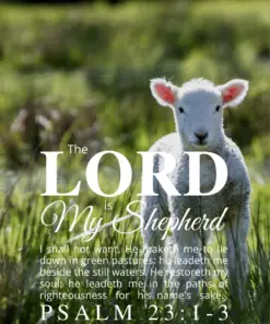 Christian Wallpaper – Lamb Psalm 23:1-3