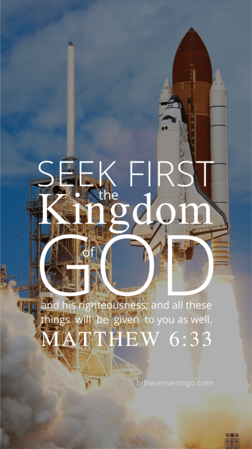 Christian Wallpaper – Launch Matthew 6:33