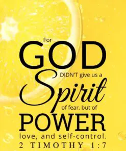 Christian Wallpaper - Lemon 2 Timothy 1:7