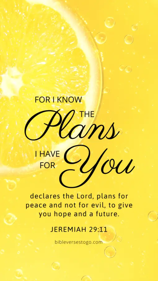 Christian Wallpaper - Lemon Jeremiah 29:11