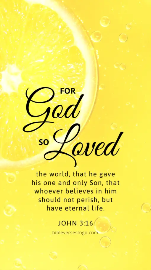 Christian Wallpaper - Lemon John 3:16