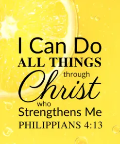 Christian Wallpaper - Lemon Philippians 4:13
