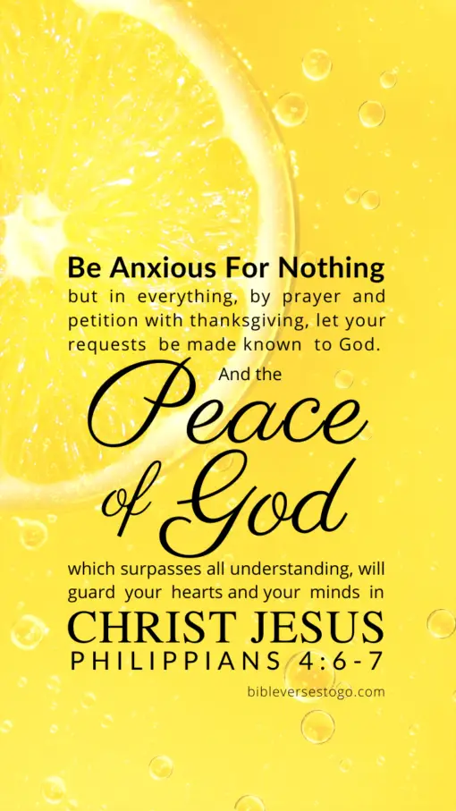 Christian Wallpaper – Lemon Philippians 4:6-7