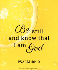 Christian Wallpaper - Lemon Psalm 46:10