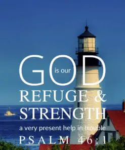 Christian Wallpaper - Lighthouse Psalm 46:1