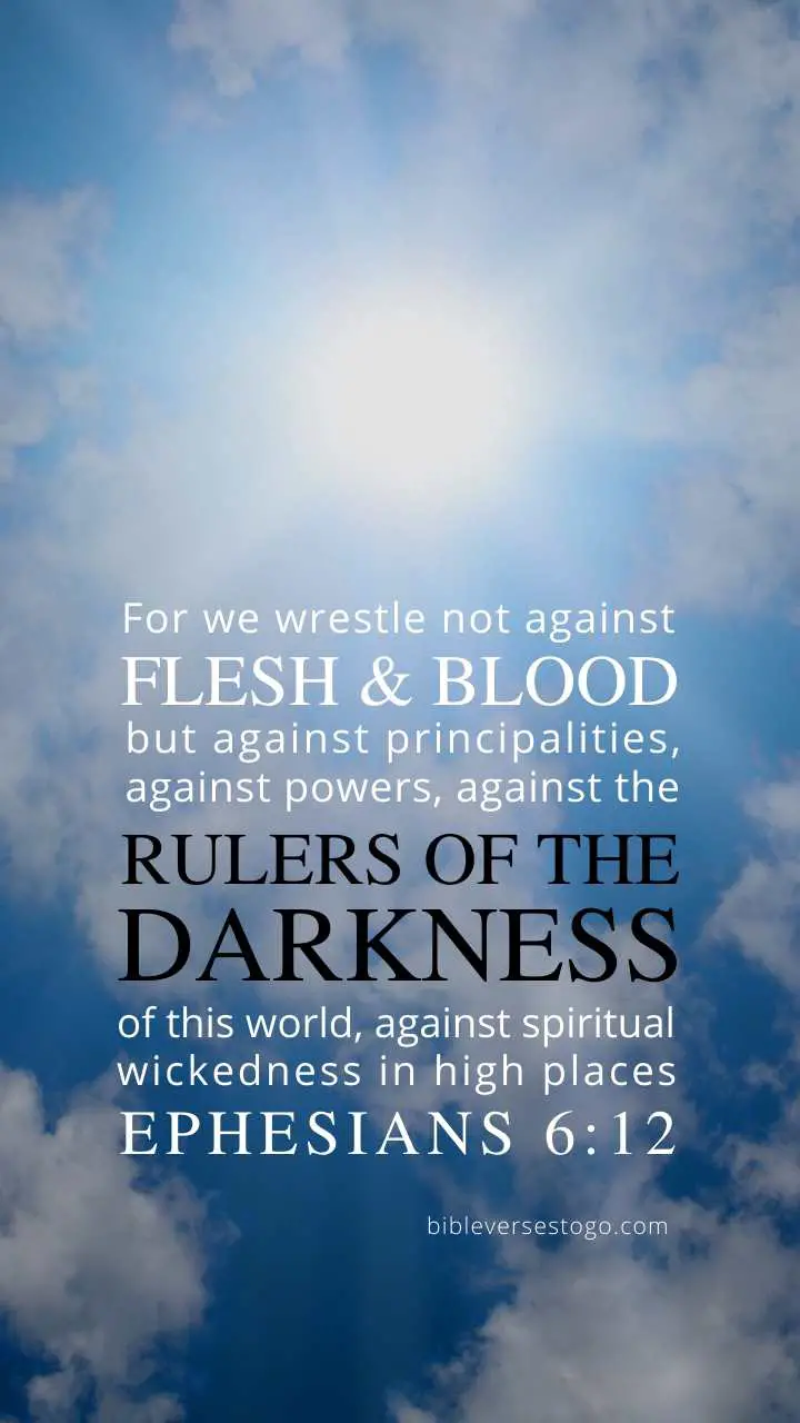 Light n Dark Ephesians 6:12 – Encouraging Bible Verses
