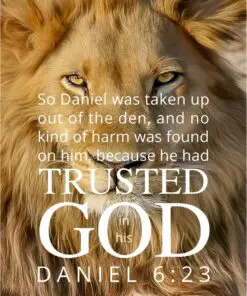 Christian Wallpaper - Lion's Den Daniel 6:23