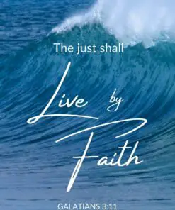 Christian Wallpaper - Live by Faith Galatians 3:11