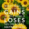Christian Wallpaper - Lose Your Soul Matthew 16:26