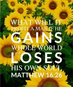 Christian Wallpaper - Lose Your Soul Matthew 16:26