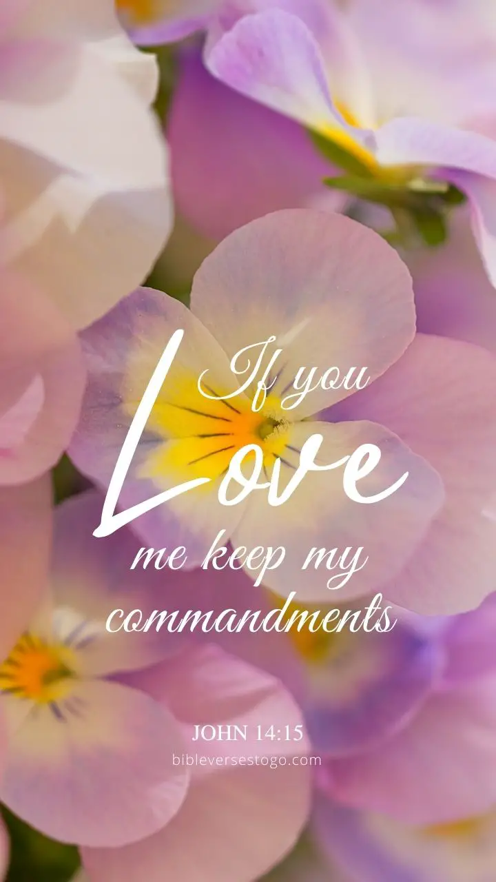 Love Me John 14:15 - Encouraging Bible Verses