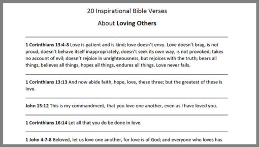 Love Others Bible Verses