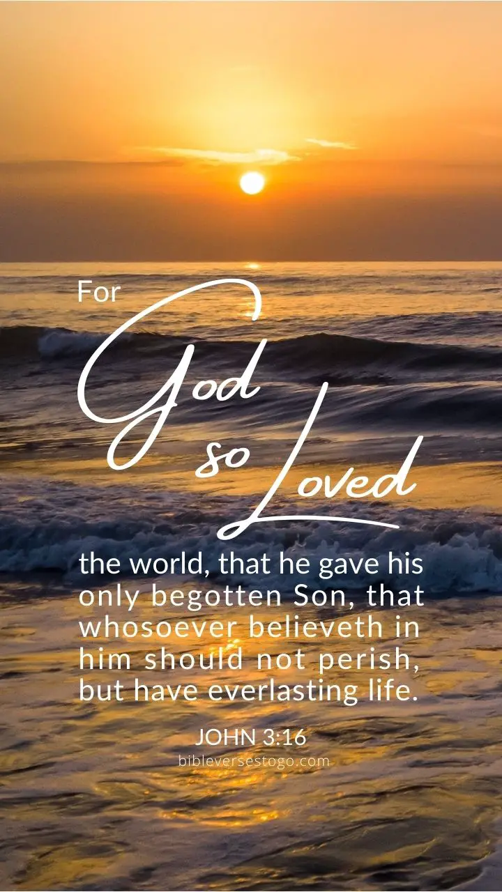 Loved the World John 3:16 - Encouraging Bible Verses