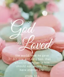 Christian Wallpaper – Macarons John 3:16