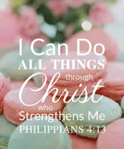 Christian Wallpaper – Macarons Philippians 4:13