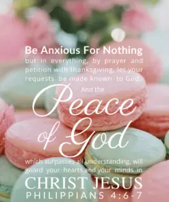 Christian Wallpaper – Macarons Philippians 4:6-7