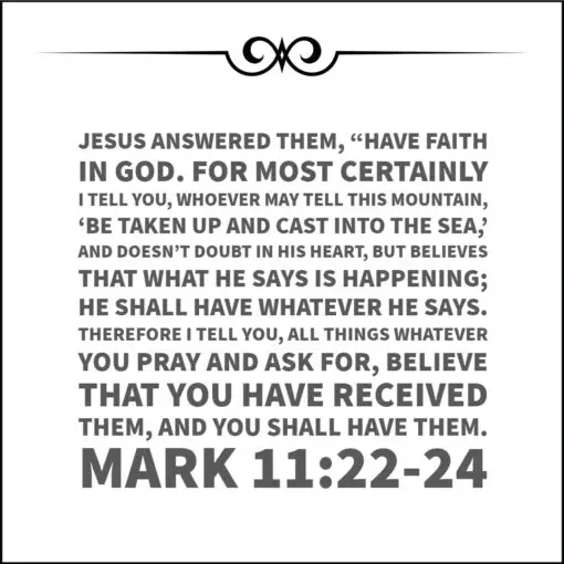 Mark 11:22-24 - Have Faith in God - Bible Verses To Go