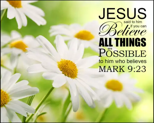 Mark 9:23 - All Things Are Possible - Bible Verses To Go