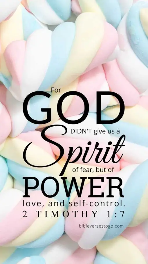 Christian Wallpaper – Marshmallow 2 Timothy 1:7