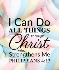 Christian Wallpaper – Marshmallow Philippians 4:13