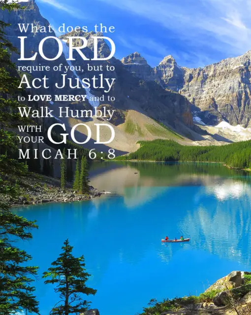 Micah 6:8 - Walk Humbly with God - Bible Verses To Go
