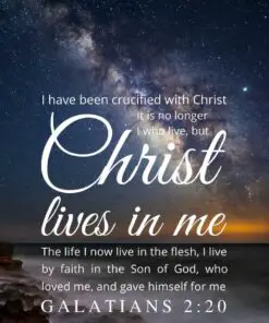 Christian Wallpaper - Milky Way Galatians 2:20