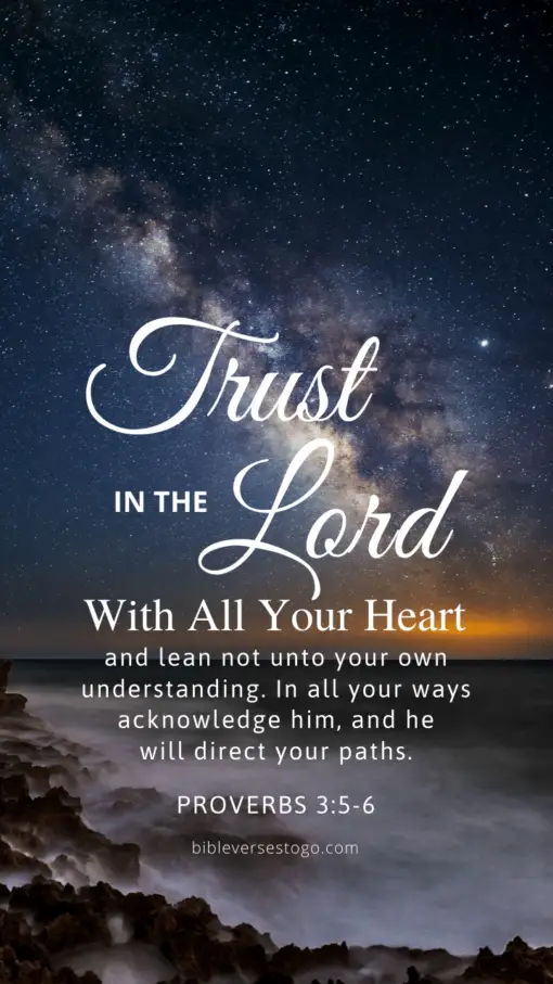 Christian Wallpaper – Milky Way Proverbs 3:5-6