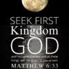 Christian Wallpaper – Moonlight Matthew 6:33