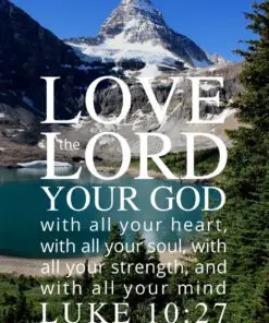 Christian Wallpaper - Mountain Lake Luke 10:27