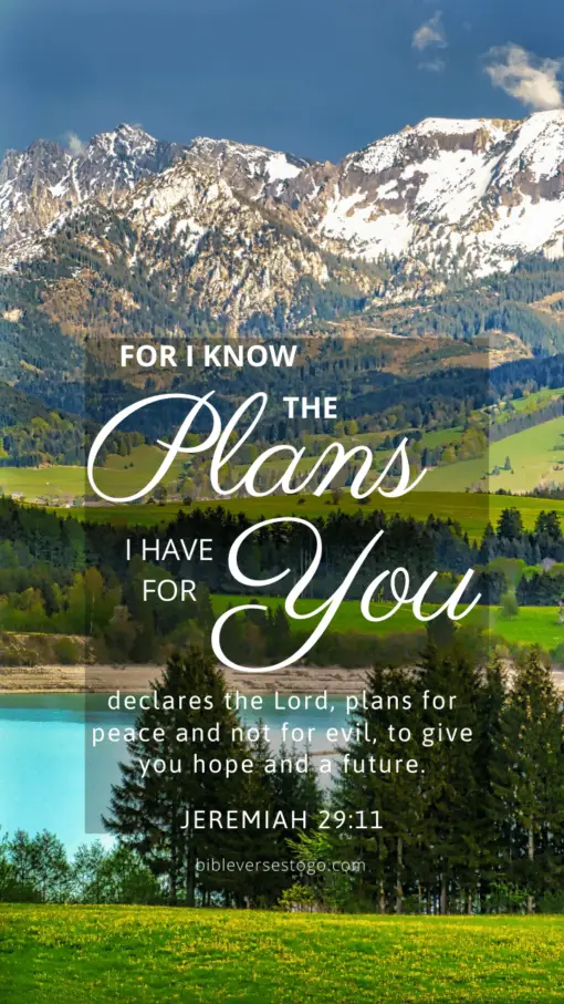 Christian Wallpaper – Mountains Jeremiah 29:11
