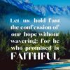 Christian Wallpaper - Mountains in Germany Hebrews 10:23