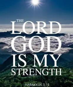 Christian Wallpaper - My Strength Habakkuk 3:19