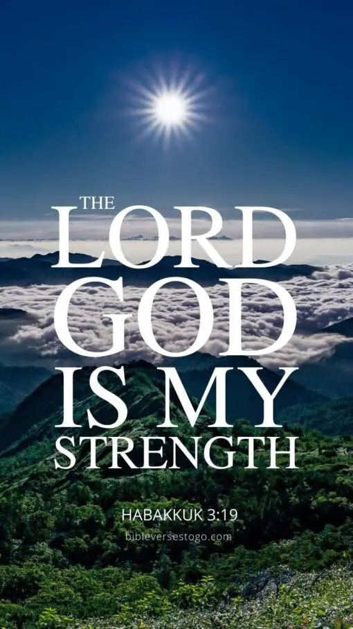 Christian Wallpaper - My Strength Habakkuk 3:19