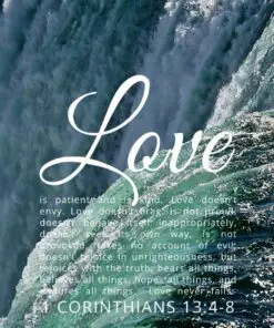 Christian Wallpaper – Niagara 1 Corinthians 13:4-8