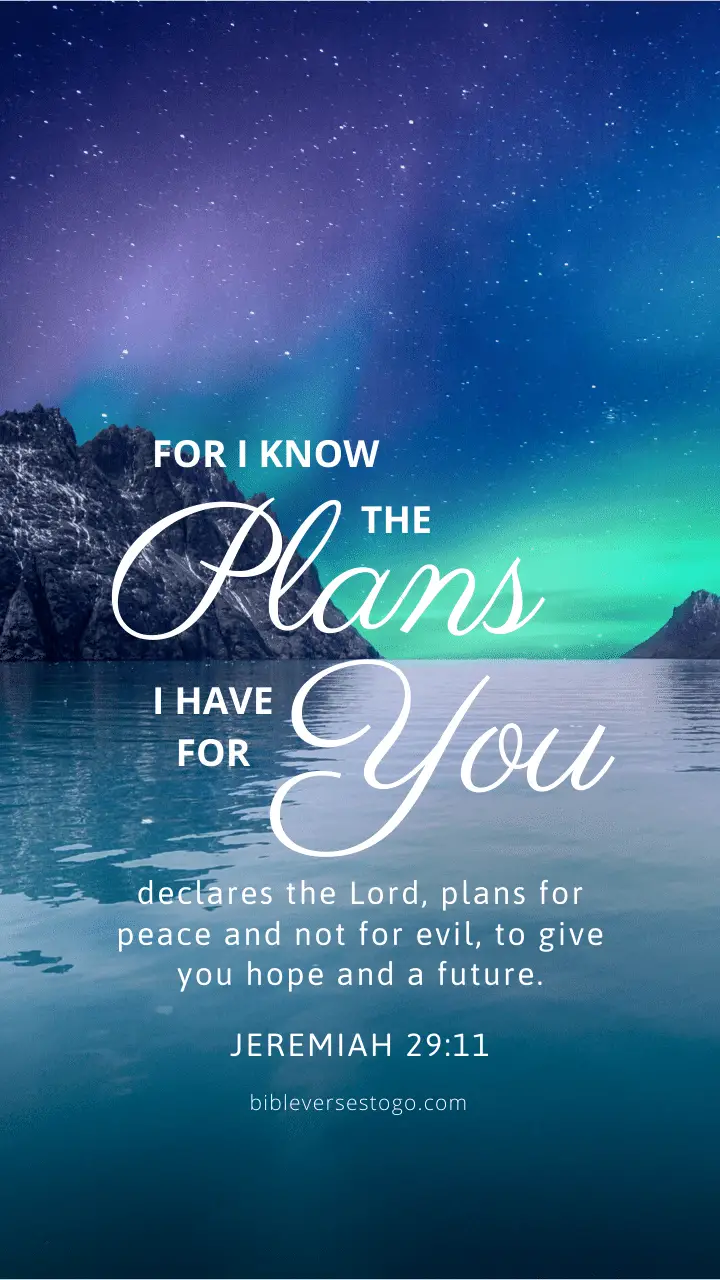 Jeremiah 2911 KJV Mobile Phone Wallpaper  For I know the thoughts that I  think toward you