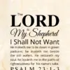 Christian Wallpaper – Off-White Marble Psalm 23:1-3