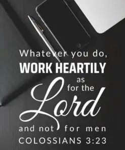 Christian Wallpaper - Office Colossians 3:23