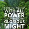 Christian Wallpaper - Oregon Falls Colossians 1:11