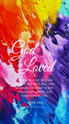 Paints John 3:16 – Encouraging Bible Verses