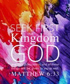 Christian Wallpaper – Paints Matthew 6:33