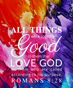 Christian Wallpaper – Paints Romans 8:28